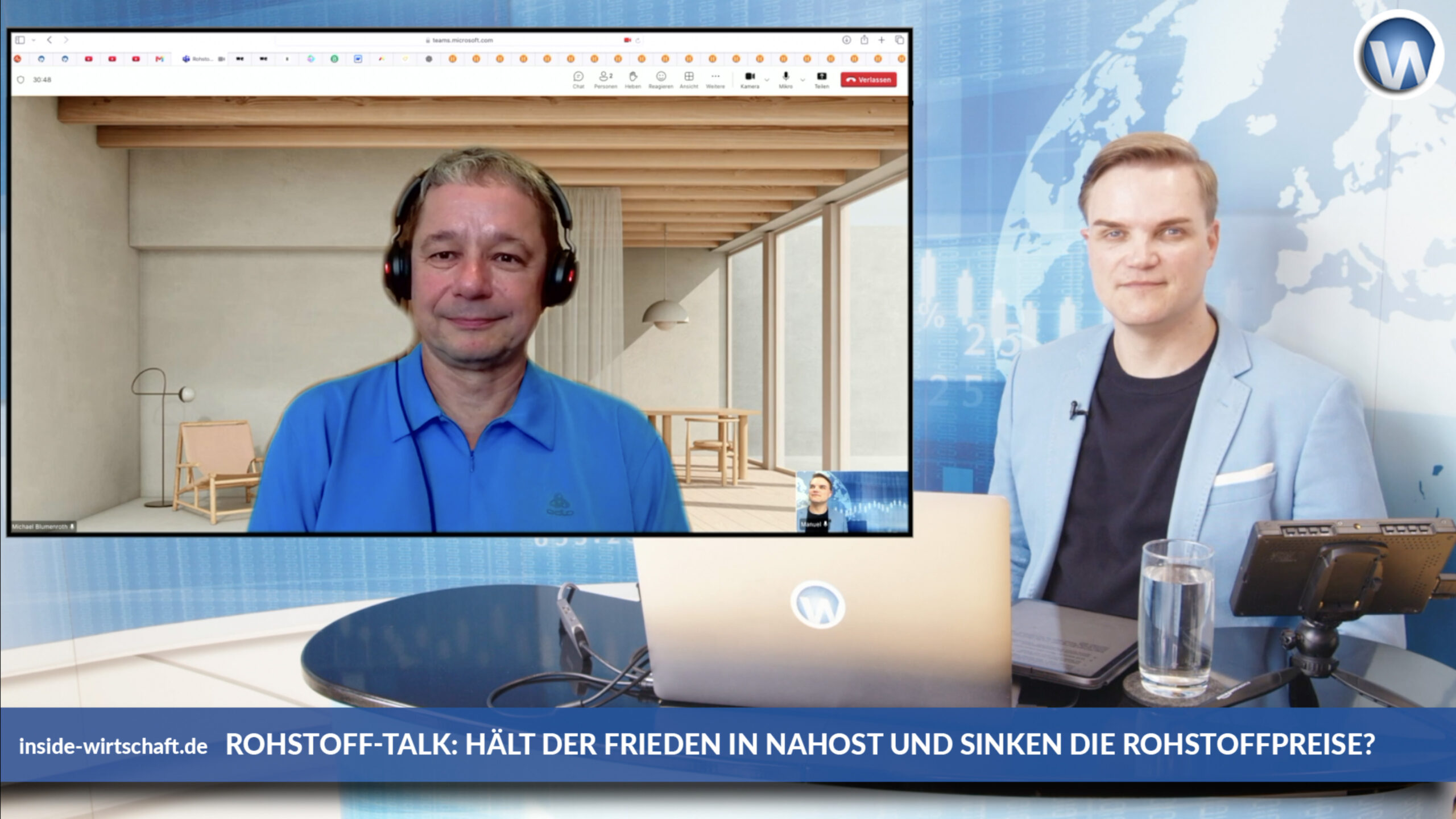 Michael Blumenroth im Rohstoff-Talk: „Geld ging von Gold in Tech & sollte bald wieder in Tech gehen" - Inside Wirtschaft